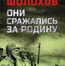 Они сражались за Родину. Шолохов М.А.  978-5-4484-3580-5