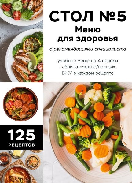 Стол №5. Меню для здоровья с рекомендациями специалиста